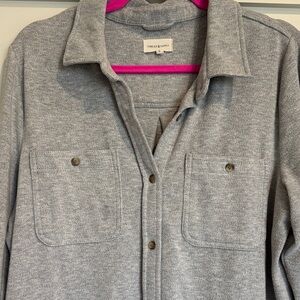 Thread & Supply Gray Button Down Shirt